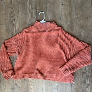 Coral Chenille Turtleneck